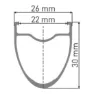DT Swiss E 1800 Spline Disc Cl Tubeless Presta 26-35mm Rennrad-vorderrad, Black, 12 x 100mm
