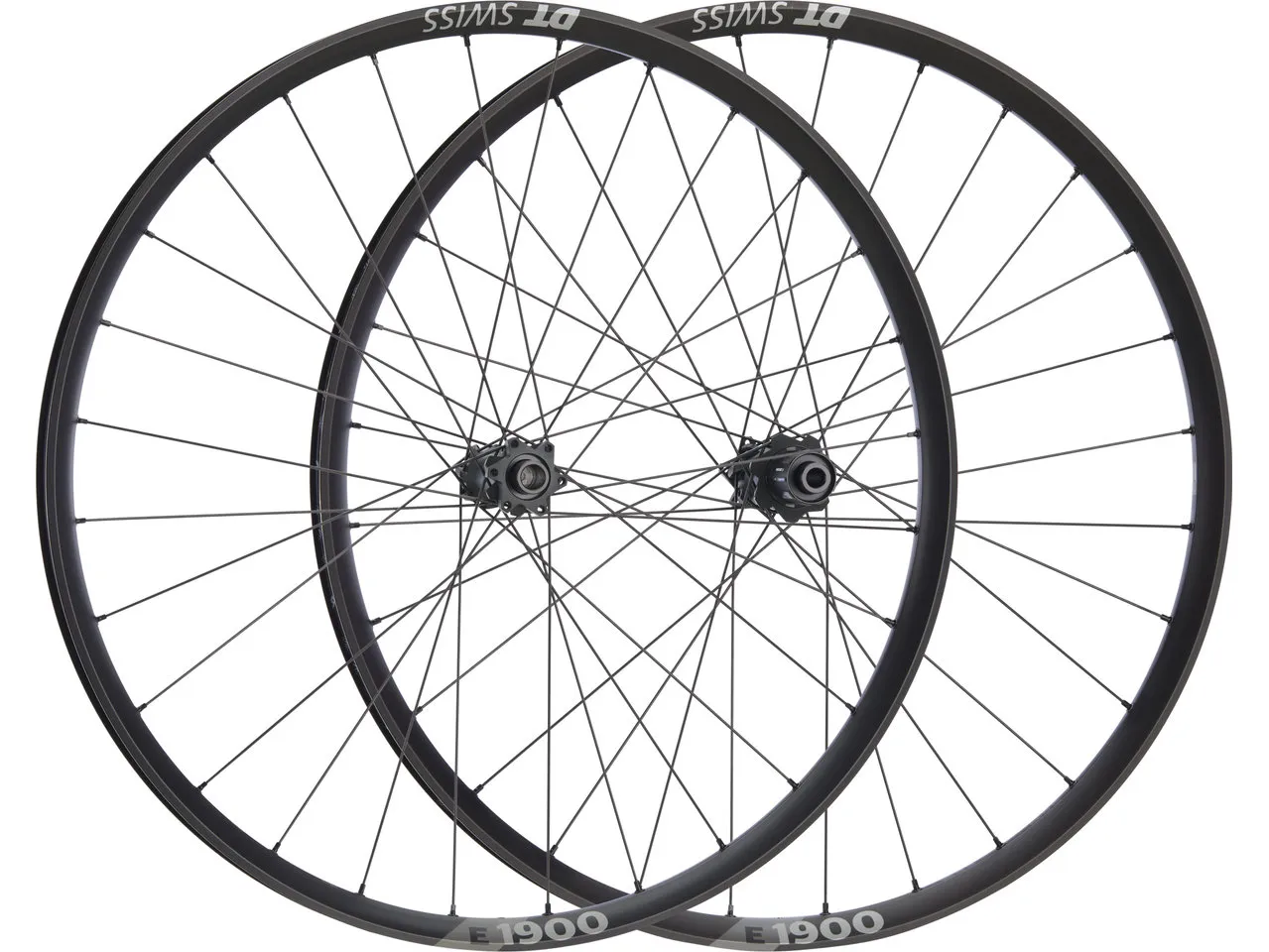 DT Swiss E 1900 SPLINE 30 Boost Disc 6-Loch 27,5" Laufradsatz, Schwarz, 27.5" Satz (VR 15 x 110 Boost + HR 12 x 148 Boost) Shimano DT Swiss E 1900 SPLINE 30 Boost Disc 6-Loch 27,5" Laufradsatz, Schwarz, 27.5" Satz (VR 15 x 110 Boost + HR 12 x 148 Boost) Shimano