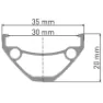 DT Swiss E 593 Disc Tubeless Presta Felge