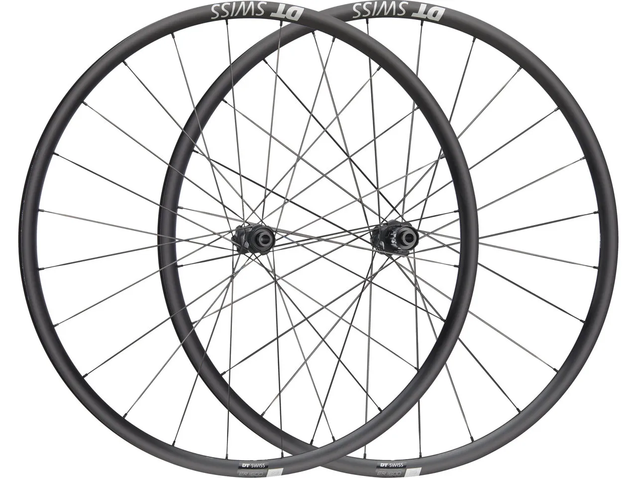 DT Swiss ER 1600 SPLINE 23 Disc Center Lock 28" Laufradsatz, Schwarz, 28" Satz (VR 12 x 100 + HR 12 x 142) Shimano DT Swiss ER 1600 SPLINE 23 Disc Center Lock 28" Laufradsatz, Schwarz, 28" Satz (VR 12 x 100 + HR 12 x 142) Shimano