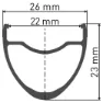 DT Swiss Er 1600 Spline 30 Disc Cl Tubeless + Continental Aero 111 700 X 29 Rennrad-vorderrad, Black, 12 x 100mm
