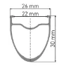 DT Swiss Er 1600 Spline 30 Disc Tubeless Rennrad-hinterrad