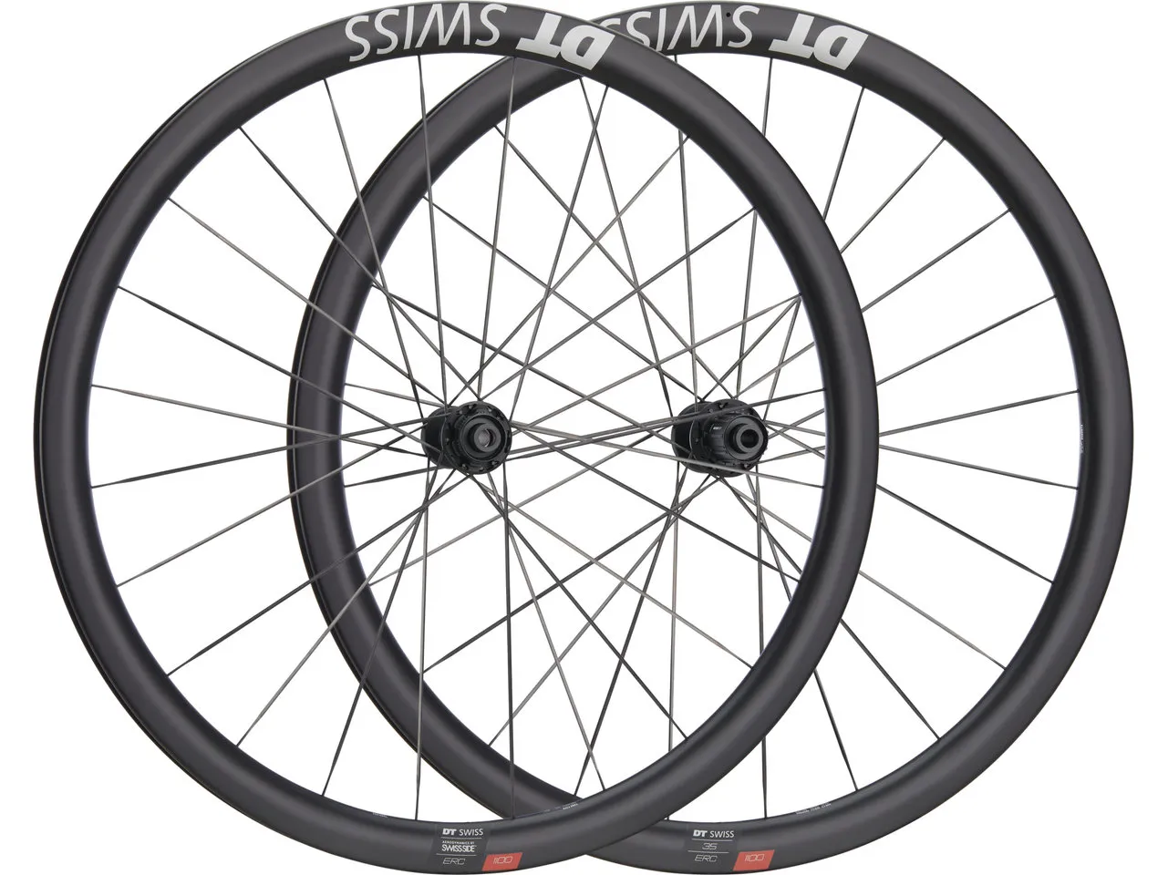 DT Swiss ERC 1100 DICUT 35 Carbon Disc Center Lock 27,5" Laufradsatz, Schwarz, 27.5" Satz (VR 12 x 100 + HR 12 x 142) Shimano DT Swiss ERC 1100 DICUT 35 Carbon Disc Center Lock 27,5" Laufradsatz, Schwarz, 27.5" Satz (VR 12 x 100 + HR 12 x 142) Shimano
