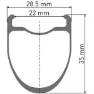 DT Swiss Erc 1100 Dicut 35 Disc Cl Tubeless + Continental Aero 111 700 X 29 Rennrad-vorderrad, Black, 12 x 100mm