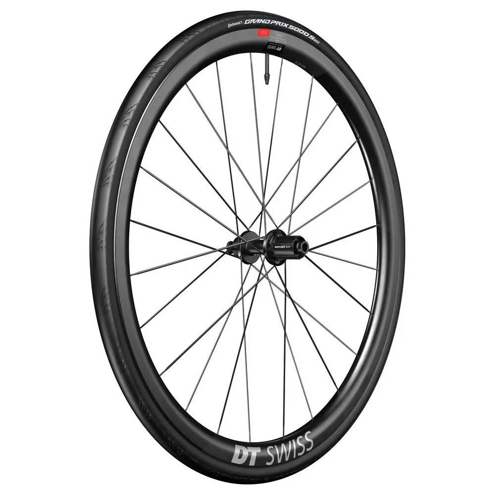 DT Swiss Erc 1100 Dicut 35 Disc Cl Tubeless + Continental Gp5000 Str 700 X 30 Rennrad-hinterrad, Black, 12 x 142mm, Shimano/Sram HG DT Swiss Erc 1100 Dicut 35 Disc Cl Tubeless + Continental Gp5000 Str 700 X 30 Rennrad-hinterrad, Black, 12 x 142mm, Shimano/Sram HG