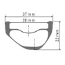 DT Swiss Exc 1200 Classic 27.5´´ Disc 6b Tubeless Mtb Vorderrad, Black, 15 x 110mm