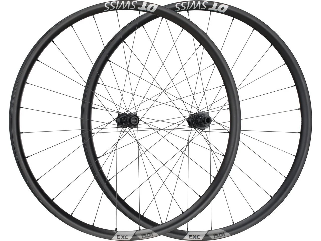 DT Swiss EXC 1501 SPLINE 30 Carbon Boost Disc Center Lock 27,5" Laufradsatz, Schwarz, 27.5" Satz (VR 15 x 110 Boost + HR 12 x 148 Boost) SRAM XD
