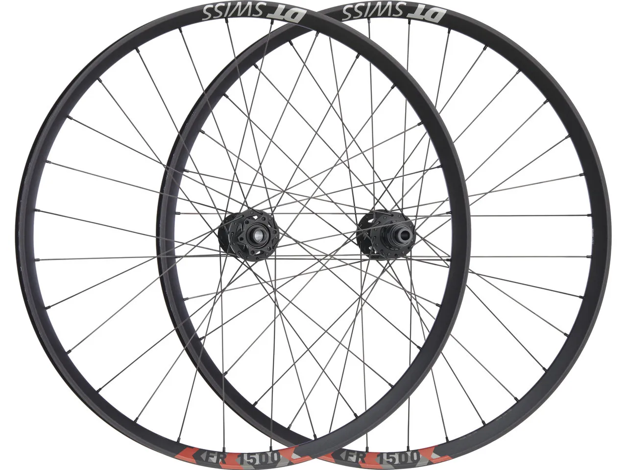 DT Swiss FR 1500 Classic 30 Boost Disc 6-Loch 27,5" Laufradsatz, Schwarz, 27.5" Satz (VR 15 x 110 Boost + HR 12 x 148 Boost) SRAM XD DT Swiss FR 1500 Classic 30 Boost Disc 6-Loch 27,5" Laufradsatz, Schwarz, 27.5" Satz (VR 15 x 110 Boost + HR 12 x 148 Boost) SRAM XD