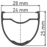DT Swiss Gr 1600 Spline 25 28´´ Cl Disc Tubeless Gravel-hinterrad