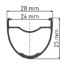 DT Swiss Gr 1600 Spline 650b Cl Disc 25 Tubeless Gravel-hinterrad, Black, 12 x 142mm, Sram XDR