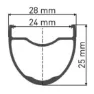 DT Swiss Gr 1600 Spline Dynamo Disc Cl Tubeless Rennrad-vorderrad, Black, 12 x 100mm