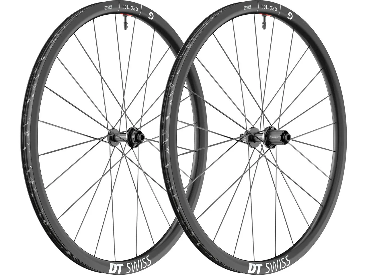 DT Swiss GRC 1100 DICUT 30 Disc Center Lock 28" Laufradsatz, Schwarz, 28" Satz (VR 12 x 100 + HR 12 x 142) Shimano DT Swiss GRC 1100 DICUT 30 Disc Center Lock 28" Laufradsatz, Schwarz, 28" Satz (VR 12 x 100 + HR 12 x 142) Shimano