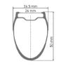 DT Swiss Grc 1100 Dicut Disc Cl Tubeless Presta 49-65mm Rennrad-hinterrad