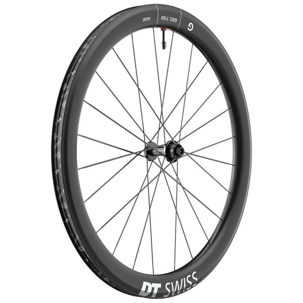 DT Swiss Grc 1100 Dicut Disc Cl Tubeless Presta 49-65mm Rennrad-vorderrad, Black, 12 x 100mm DT Swiss Grc 1100 Dicut Disc Cl Tubeless Presta 49-65mm Rennrad-vorderrad, Black, 12 x 100mm