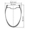 DT Swiss Grc 1400 Dicut Disc Cl Tubeless Presta 49-65mm Rennrad-hinterrad