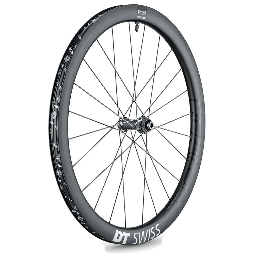 DT Swiss Grc 1400 Spline 42 650b Cl Disc Tubeless Rennrad-vorderrad, Black, 12 x 100mm DT Swiss Grc 1400 Spline 42 650b Cl Disc Tubeless Rennrad-vorderrad, Black, 12 x 100mm