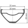 DT Swiss H 1900 Spline 30 27.5´´ Cl Disc Tubeless Mtb Hinterrad