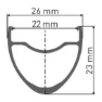 DT Swiss He 1800 Spline 22 700 Cl Disc Tubeless Rennrad-vorderrad