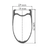 DT Swiss Hec 1400 Spline 19 Cl Disc Tubeless Rennrad-vorderrad