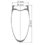 DT Swiss Hec 1400 Spline 20 Cl Disc Tubeless Rennrad-hinterrad
