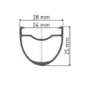 DT Swiss Hg 1800 Spline 24 Cl Disc Tubeless Rennrad-vorderrad, Black, 12 x 100mm