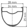 DT Swiss Hg 1800 Spline 25 27.5´´ Cl Disc Tubeless E-bike Gravel-hinterrad