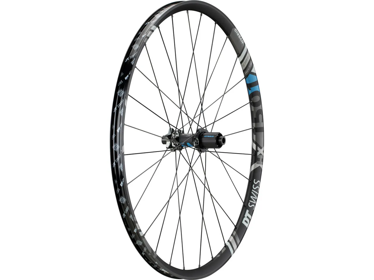 DT Swiss HX 1501 SPLINE 25 Boost Disc 6-Loch Hybrid 27,5" Laufrad, Schwarz