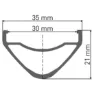 DT Swiss Hx 1700 Spline 30 27.5´´ 6b Disc Tubeless Mtb Hinterrad