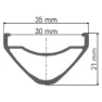 DT Swiss Hx 1700 Spline 30 27.5´´ Cl Disc Tubeless Mtb Vorderrad, Black, 15 x 110mm