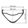 DT Swiss Hx 1700 Spline 30 29´´ Cl Disc Tubeless Hinterrad