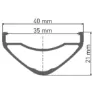 DT Swiss Hx 1700 Spline 35 27.5´´ 6b Disc Tubeless Mtb Vorderrad, Black, 15 x 110mm