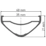 DT Swiss Hx 1700 Spline 35 27.5´´ Cl Disc Tubeless Mtb Hinterrad