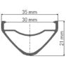 DT Swiss Hx 1700 Spline Ls 30 27.5´´ Cl Disc Tubeless Mtb Hinterrad