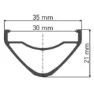 DT Swiss Hx 1700 Spline Ls 30 29´´ Cl Disc Tubeless Vorderrad, Black, 15 x 110mm