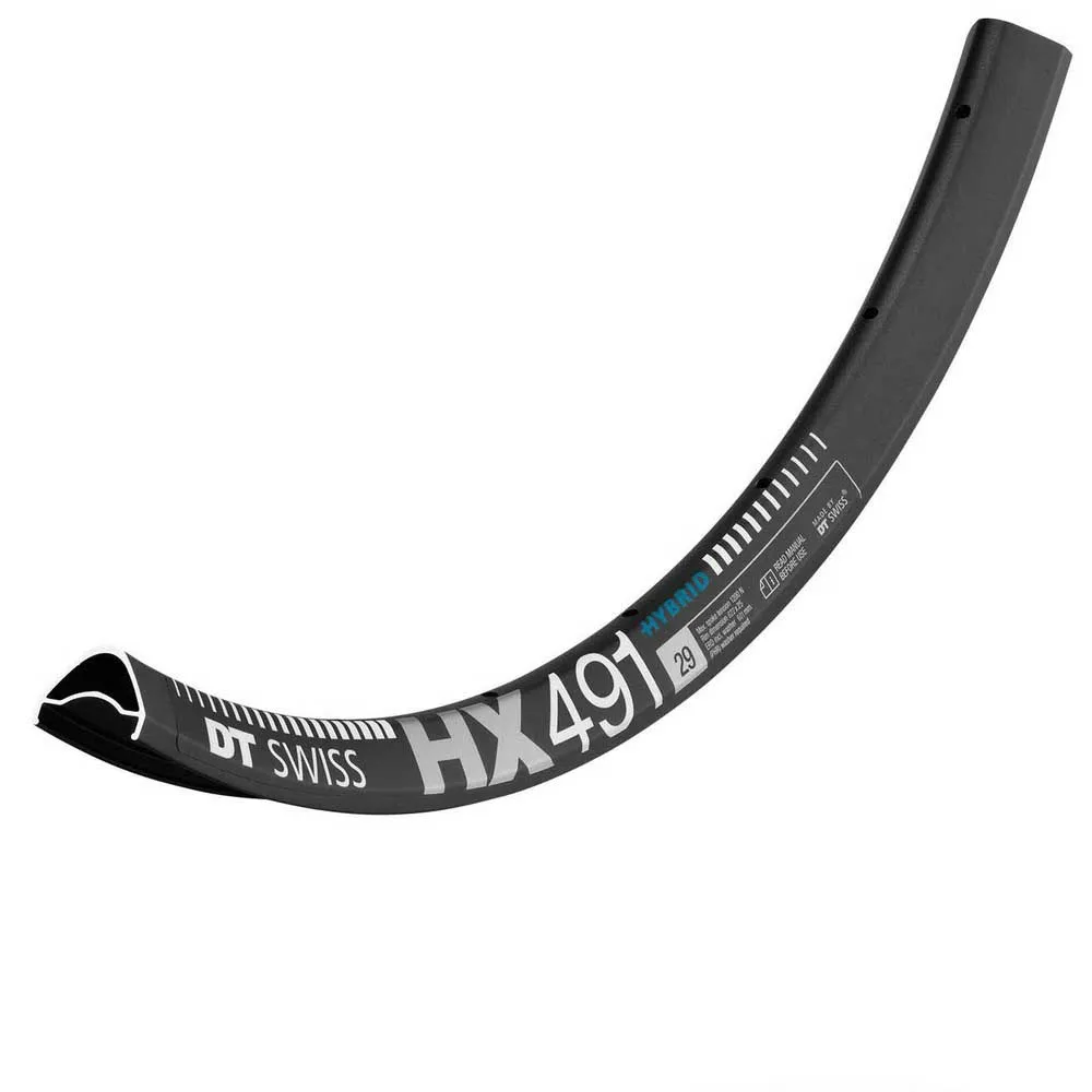 DT Swiss Hx 491 25 Mm Vl 6.5 Mm Felge, Black, 29" 28H DT Swiss Hx 491 25 Mm Vl 6.5 Mm Felge, Black, 29" 28H