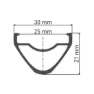 DT Swiss Hx 491 25 Mm Vl 6.5 Mm Felge, Black, 29" 28H