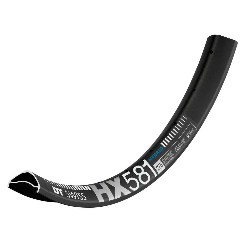 DT Swiss Hx 581 27.5´´ 35 Mm Std Vi Disc Tubeless Mtb-felge, Black, 27.5" 32H DT Swiss Hx 581 27.5´´ 35 Mm Std Vi Disc Tubeless Mtb-felge, Black, 27.5" 32H