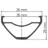 DT Swiss M 1900 Spline 30 29´´ Cl Disc Tubeless Hinterrad