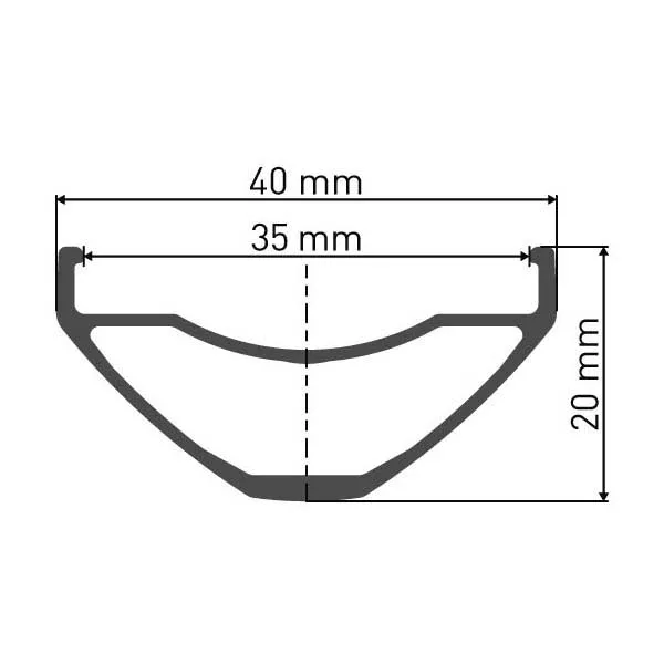 DT Swiss M 542 584-35 Mm Felge, Black, 650B-27.5" 28H DT Swiss M 542 584-35 Mm Felge, Black, 650B-27.5" 28H