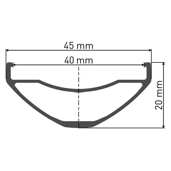 DT Swiss M 582 584-40 Mm Felge, Black, 650B-27.5" 28H DT Swiss M 582 584-40 Mm Felge, Black, 650B-27.5" 28H