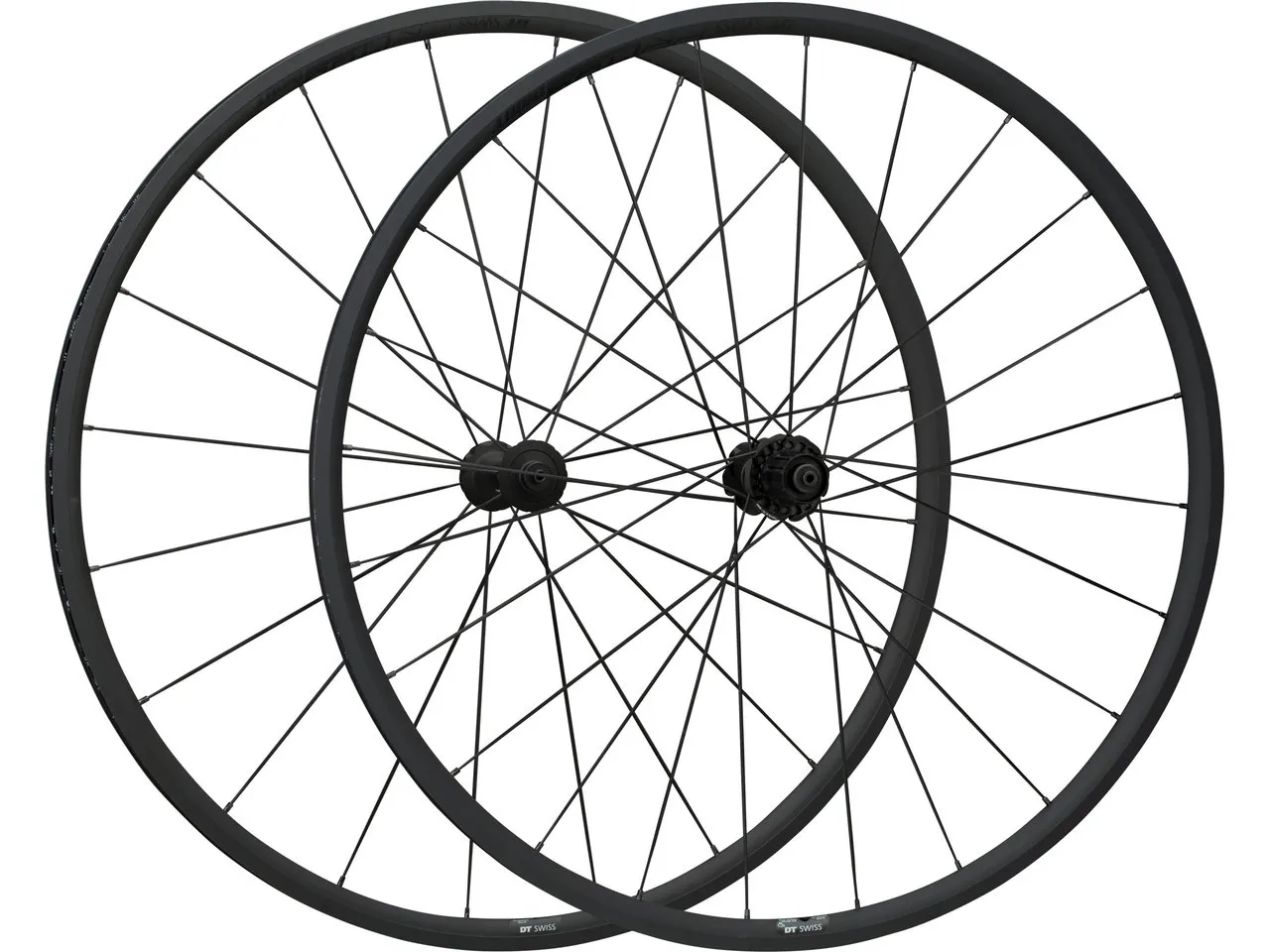 DT Swiss PR 1400 DICUT OXiC 21 28" Laufradsatz, Schwarz, 28" Satz (VR 9 x 100 + HR 10 x 130) Shimano