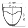 DT Swiss Pr 1600 Spline 23 Db 700c Disc Rennrad-hinterrad