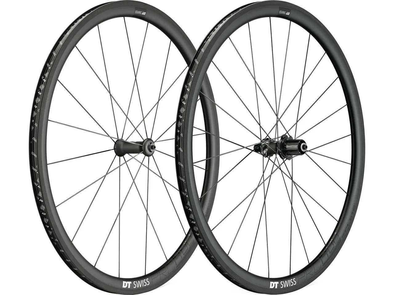 DT Swiss PRC 1400 SPLINE® 35 Laufradsatz, Schwarz, 28" Satz (VR 9 x 100 + HR 10 x 130) Shimano DT Swiss PRC 1400 SPLINE® 35 Laufradsatz, Schwarz, 28" Satz (VR 9 x 100 + HR 10 x 130) Shimano