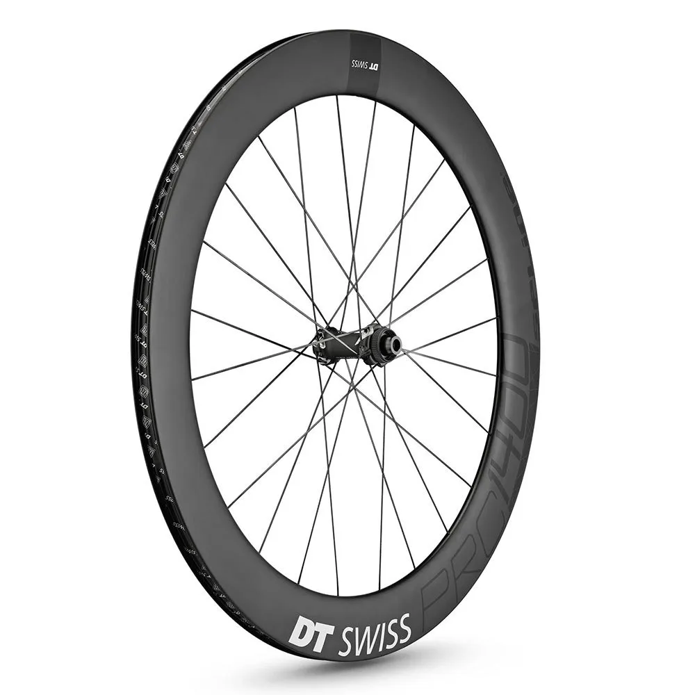 DT Swiss Prc 1400 Spline 65 Cl Disc Tubeless Rennrad-vorderrad, Carbon, 12 x 100mm DT Swiss Prc 1400 Spline 65 Cl Disc Tubeless Rennrad-vorderrad, Carbon, 12 x 100mm