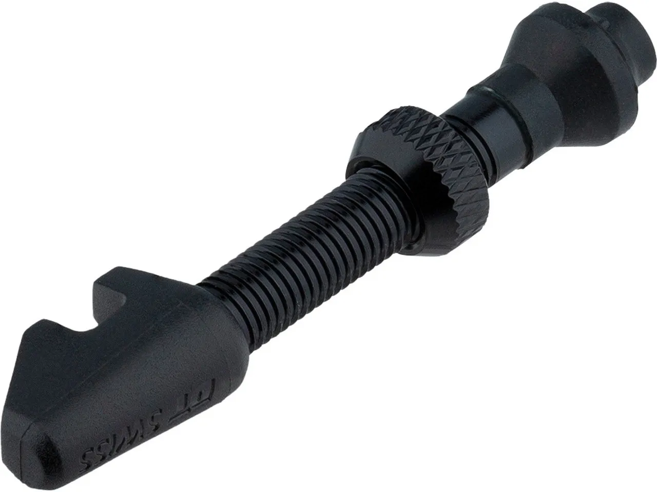 DT Swiss Tubeless-Ventil Cyl Nut für symmetrische Felgen, Schwarz, SV 18-25mm DT Swiss Tubeless-Ventil Cyl Nut für symmetrische Felgen, Schwarz, SV 18-25mm
