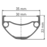DT Swiss U 663 Disc Tubeless Schrader/presta Felge