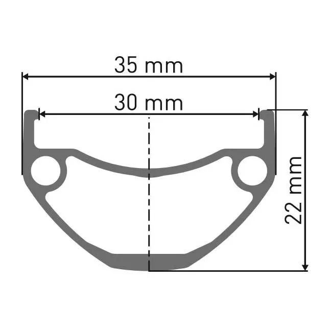 DT Swiss U 663 Vl 8.5 Mm Felge, Black, 29" 32H