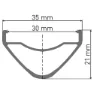 DT Swiss Xm 1700 Spline 30 27.5´´ Cl Disc Mtb Vorderrad, Black, 15 x 110mm