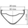 DT Swiss Xm 1700 Spline 30 29´´ Cl Disc Mtb Hinterrad