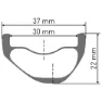 DT Swiss Xmc 1200 Spline 30 27.5´´ Boost Cl Disc Tubeless Mtb Hinterrad, Black, 12 x 148mm, Sram XD